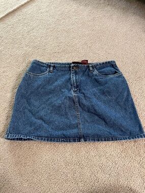 NEVADA Denim blue mini skirt